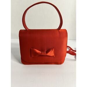 Y & S Red Bow Silk Mini Purse